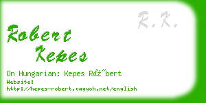robert kepes business card